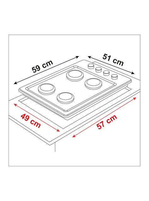 Encimera Eléctrica 4 Platos CEE-4601IN-1