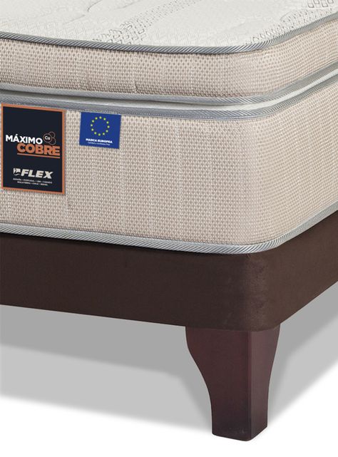 Cama Europea Máximo Cobre 2 Plazas Base Normal-2