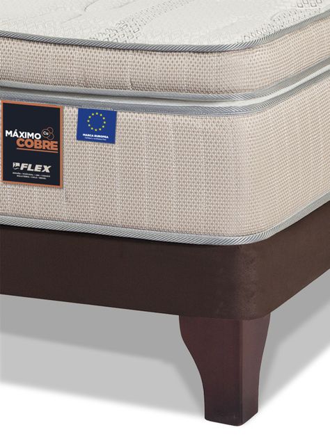 Cama Europea Máximo Cobre 2 Plazas Base Dividida 150x200 cm-2