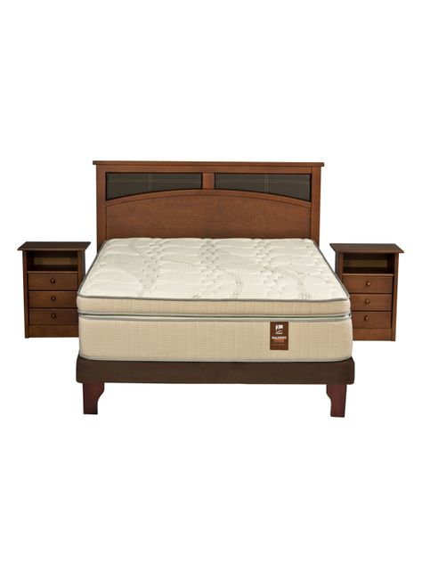 Cama Europea Máximo Cobre 2 Plazas Base Normal 150 x 200 + Set Castell-1