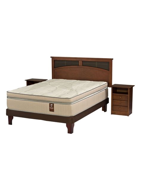 Cama Europea Máximo Cobre 2 Plazas Base Normal 150 x 200 + Set Castell-0