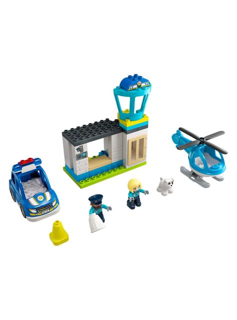 Juguete Armable Comisaría de Policía y Helicóptero-1