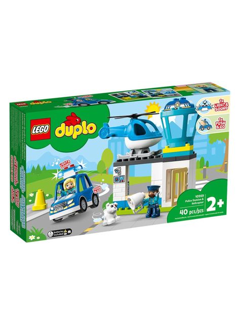 Juguete Armable Comisaría de Policía y Helicóptero-0
