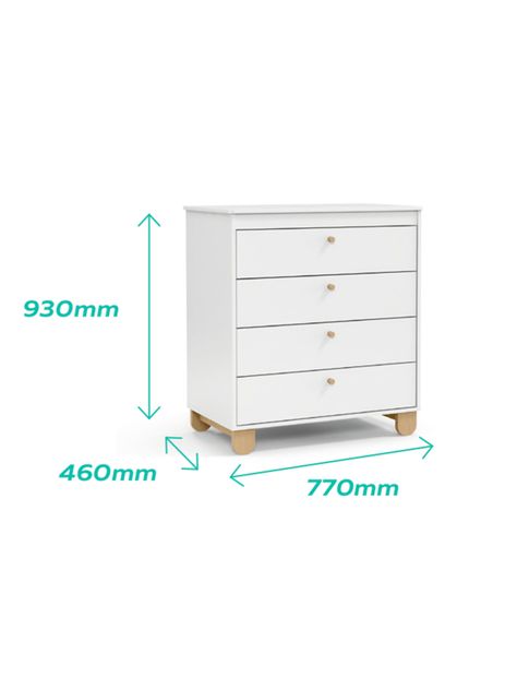 Cómoda 4 Cajones Zupi Beige-1