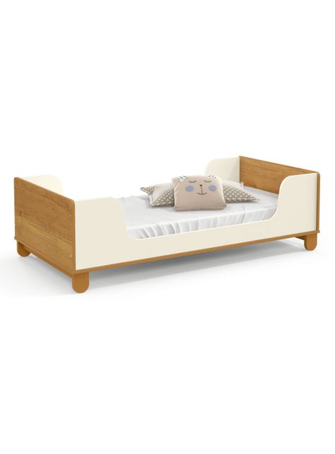 Mini Kidscool Cama Zupi Blanca Carame-0