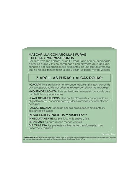 Mascarilla Dermo Expertise L'Oréal Paris Arcillas Puras Exfoliante-Alisante-3