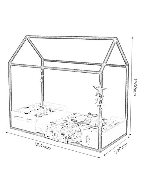 Cama Casita Liv Caramelo Kidscool-1