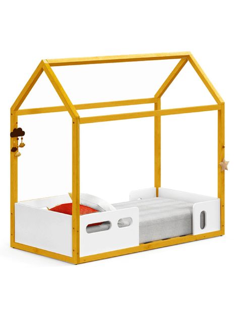 Cama Casita Liv Caramelo Kidscool-0