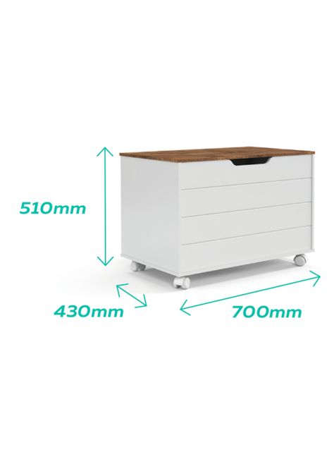 Baúl Kidscool Toy Tapa Madera-1