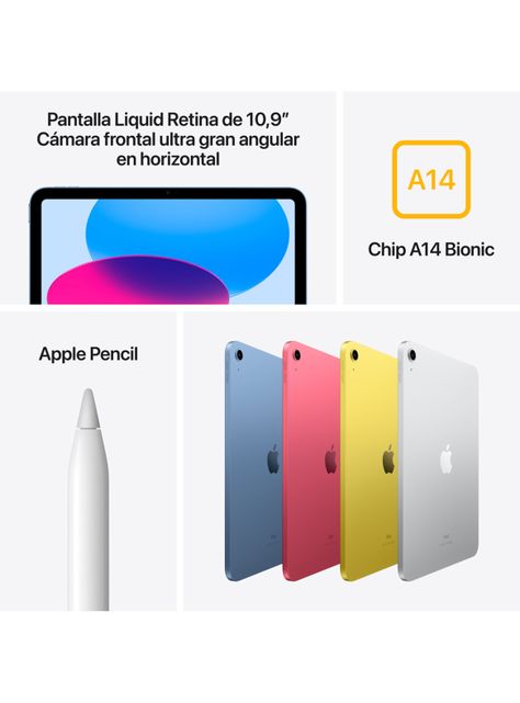 Apple iPad 10.9" WiFi 256GB 10a Generación Color Plata-6