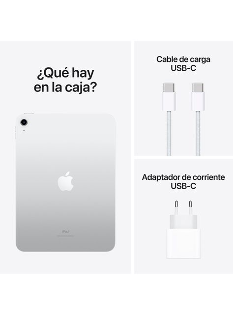 Apple iPad 10.9" WiFi 256GB 10a Generación Color Plata-2