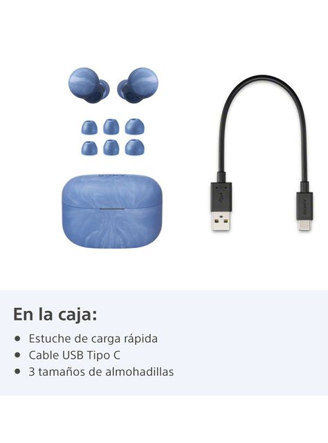 Audífonos Bluetooth LinkBuds S WF-LS900N Azul-3