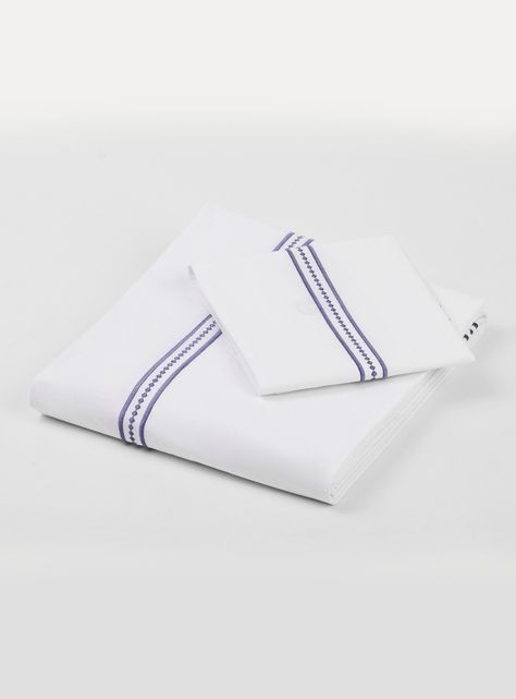 Cubreplumón Bordado Diamond Denim 200 Hilos 1.5 Plazas-1