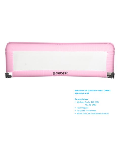 Baranda de Seguridad Cama Rosada Bebesit-2