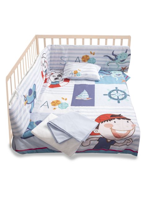 Set de Cuna Perrito Marino 5 Piezas Bebesit-3