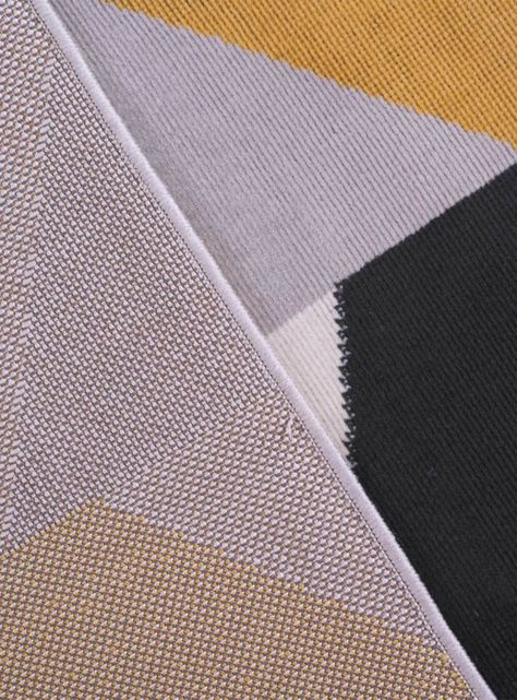 Alfombra Londres 120 x 170 cm Gris y Mostaza-1