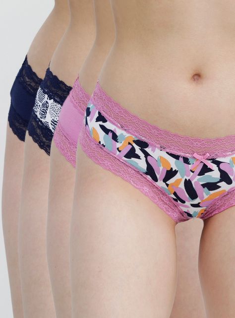 Pack 4 Culotte Algodón Peinado-0