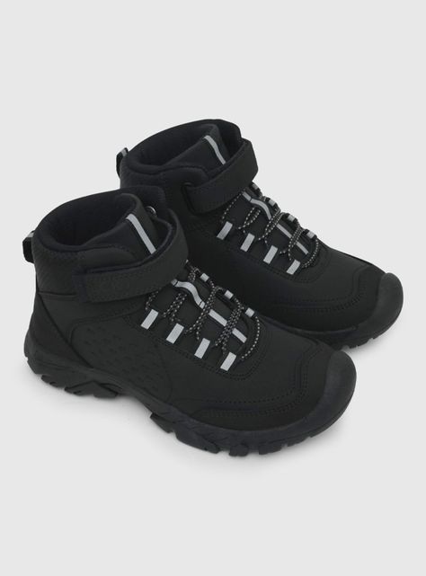 Zapato Escolar Style Botín Velcro Elástico Niño-1