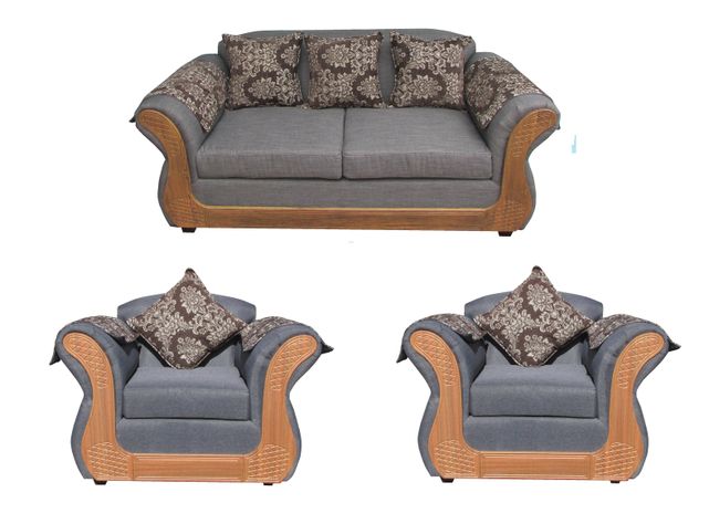 Juego Living Irlanda Miel: Sofá 2C + 2 Sillones 1C Chenille-0