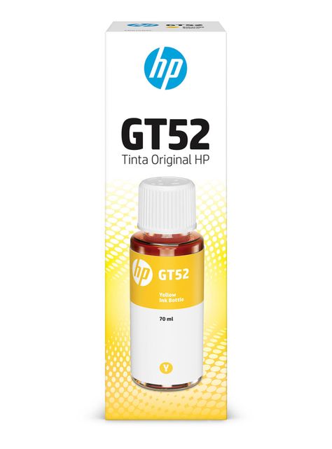 Botella Tinta HP GT52 Amarilla Original-2