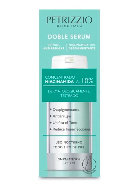 Doble Sérum Concentrado Niacinamida al 10% 15ml Petrizzio Dermo-1