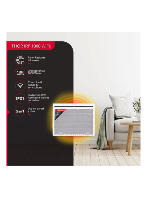Panel Calefactor 1000W Thor IRP 1000 Wifi-3
