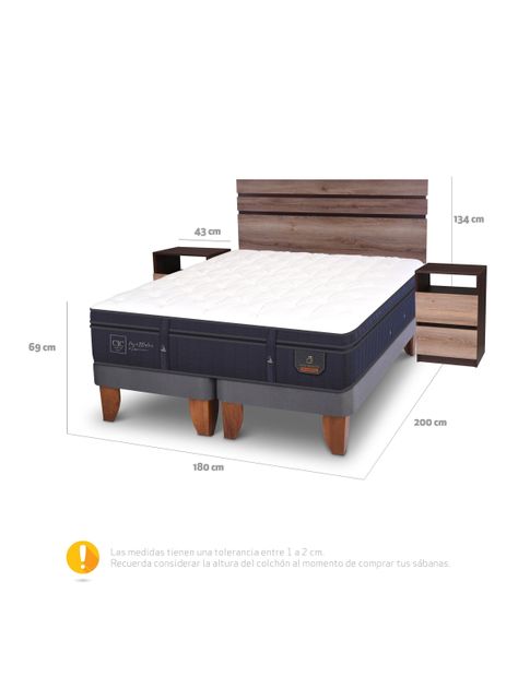 Cama Europea Super Premium King Set Ares-1