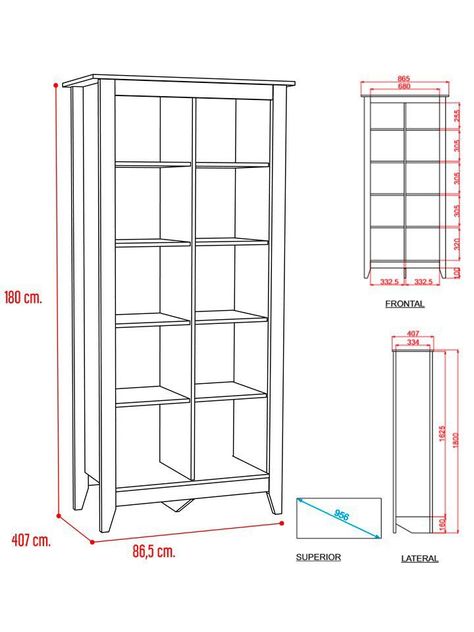 Librero Essential Rovere TuHome-2