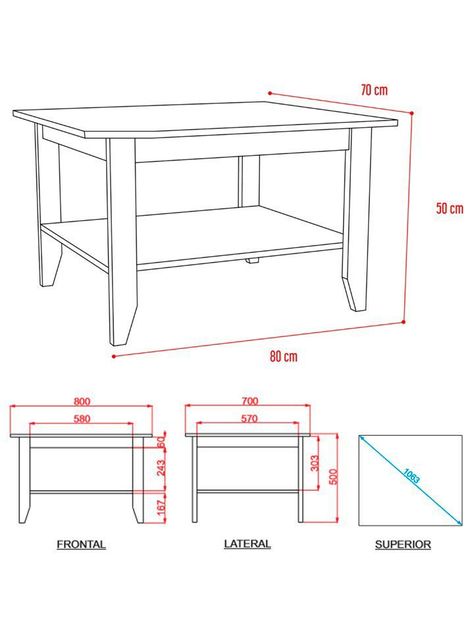 Mesa de Centro Essential Rovere TuHome-1