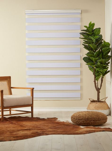Cortina Roller Dúo Blackout 120x250 cm Blanco-6
