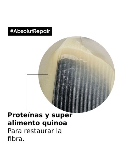 Set XL Reparación Profunda Absolut Repair Serie Expert Shampoo 750 ml + Acondicionador 500 ml L'Oréal Professionnel-3