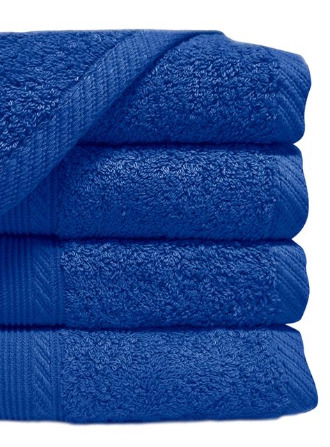 Toalla de Mano Algodón 45 x 90 cm Azul 500 grs-0