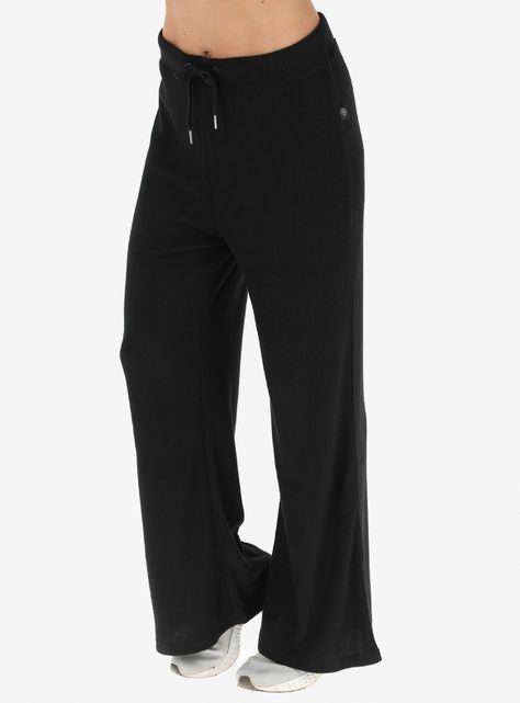 Pantalón Flores Rib Material Polyviscosa-0