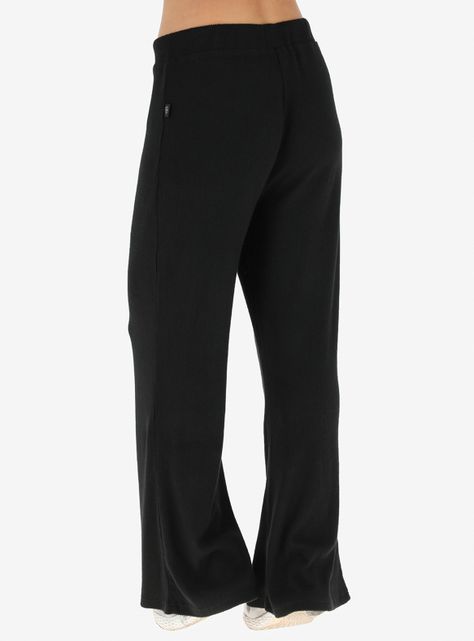 Pantalón Flores Rib Material Polyviscosa-1