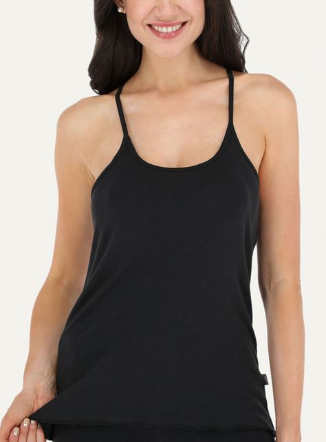 Polera Rib sin Mangas-0