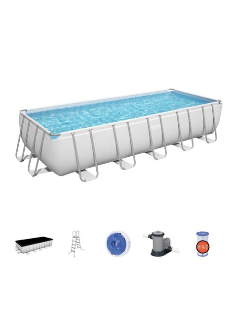 Piscina Power Steel 640 cm con Accesorios-0