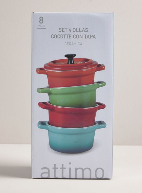 Set de 4 Ollas Cerámica 13 cm-3