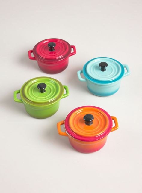 Set de 4 Ollas Cerámica 13 cm-0