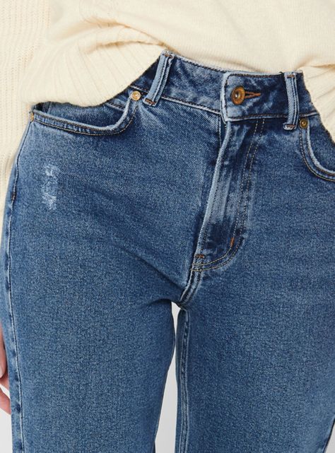 Jeans Straight Medium Blue Denim-2