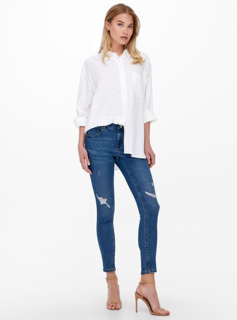 Jeans Skinny Roturas Zul-3