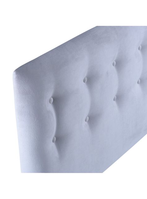 Respaldo 1.5 Plazas Botone Crema Felpa-1