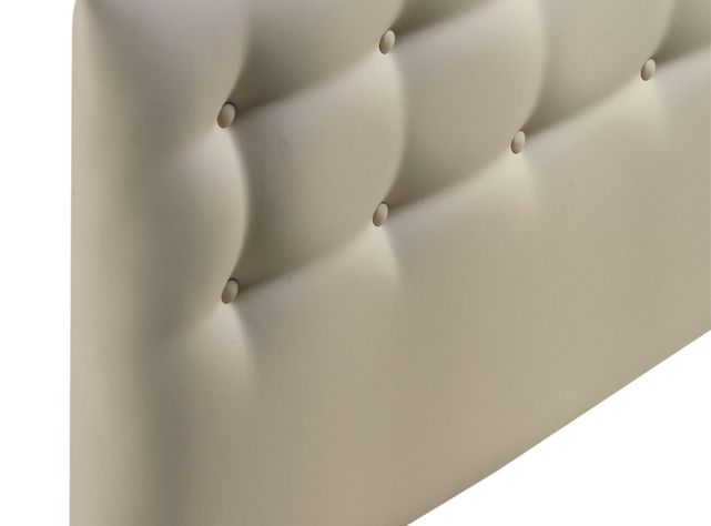 Respaldo 1.5 Plazas Botone Beige Pu-1