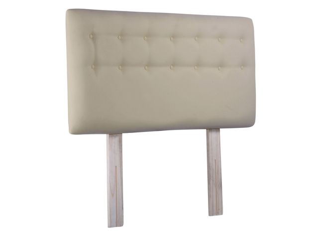 Respaldo 1.5 Plazas Botone Beige Pu-3