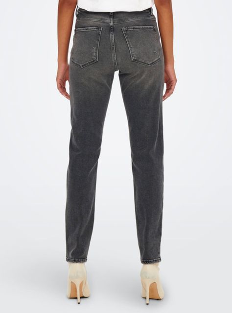 Jeans Stretch Tiro Alto Moda-1
