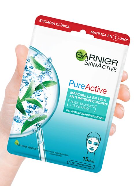 Mascarilla Garnier Skin Active Anti-Imperfecciones 15 g Garnier-2