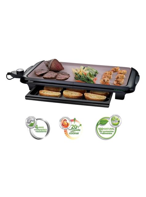 Plancha Eléctrica Revestimiento Bioceramic CKSTGRFM18W-1