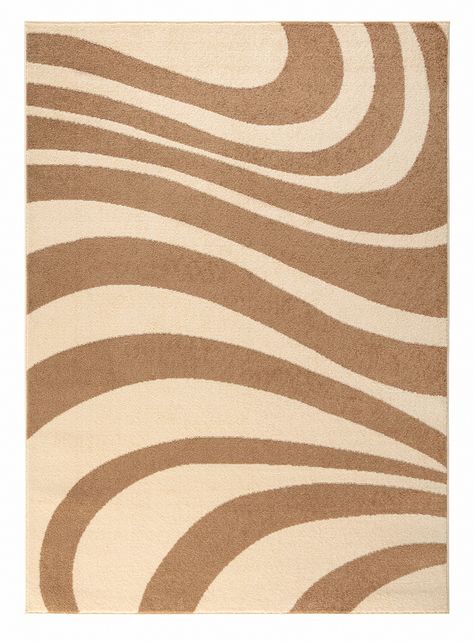 Alfombra 160 x 230 cm Amigo Beige Ondas-0