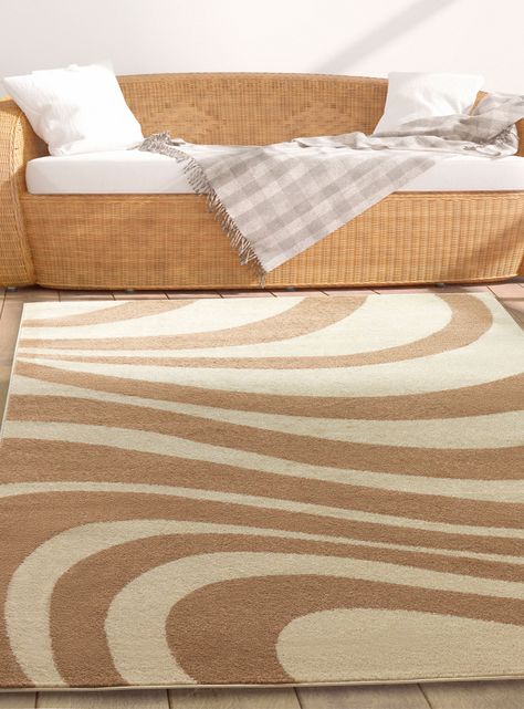 Alfombra 160 x 230 cm Amigo Beige Ondas-2