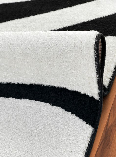 Alfombra 200 x 290 cm Amigo Negro Ondas-1