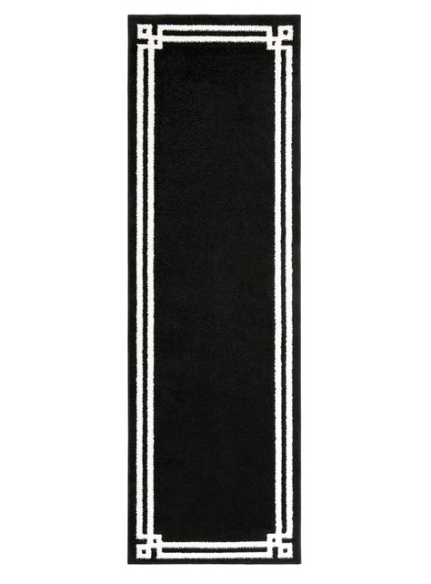 Alfombra Pasillo Amigo Negro 70 x 230 cm-0